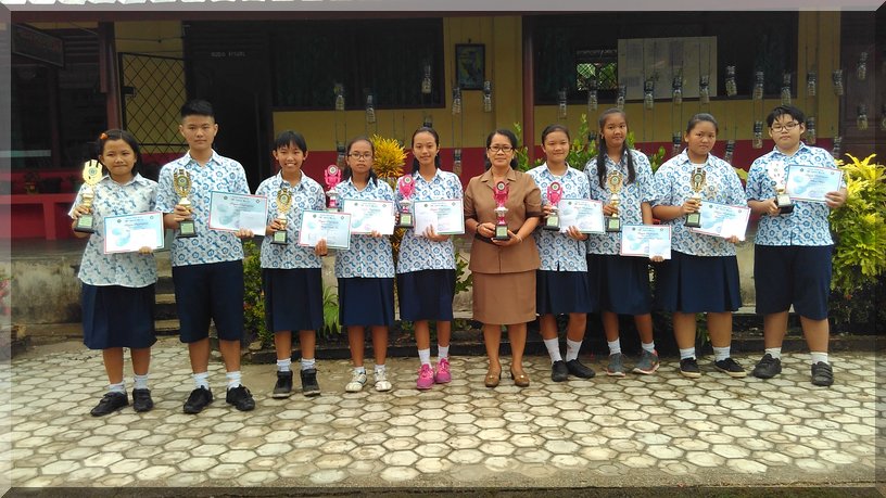 Rombongan Siswa Berprestasi SMP Santa Marai Muntok